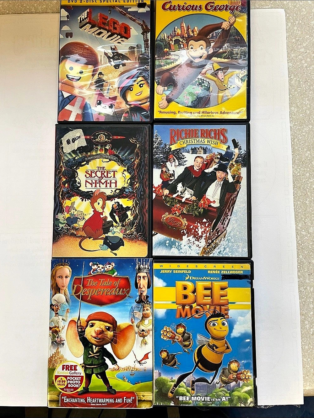 Bee Movie (DVD) ) Movie Lot The LEGO Movie & More